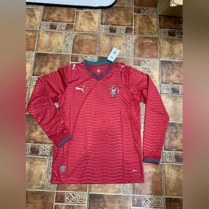 Puma Portugal 2026 World Cup Long Sleeve Soccer Jersey Size M